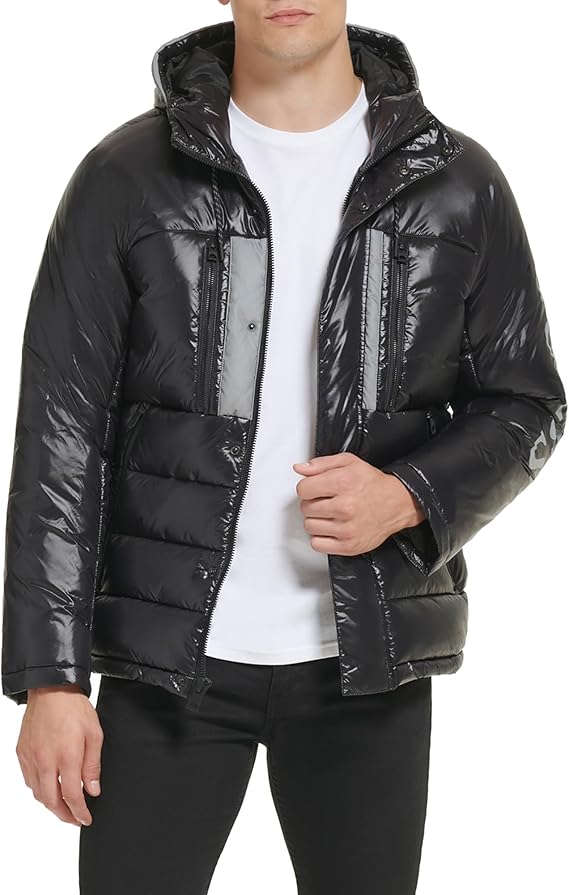 G S Puffer Jacket Black